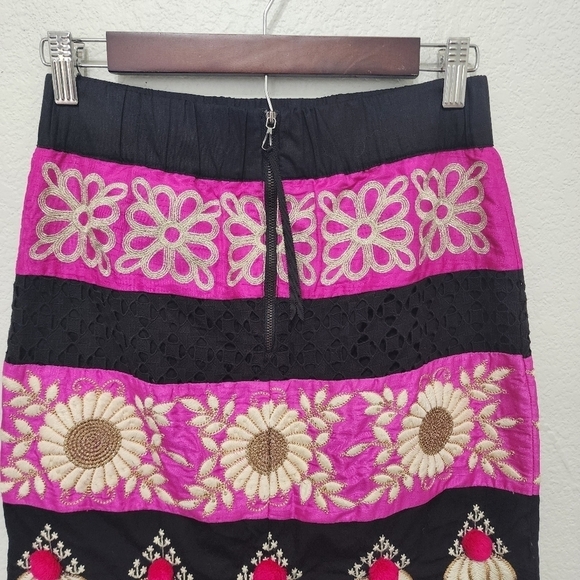 Anthropologie Leifsdottir A-line Boho Skirt Size 0 - Picture 7 of 13